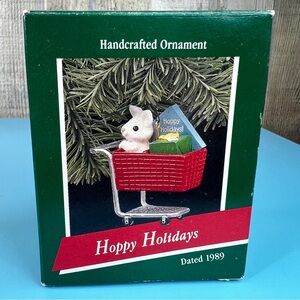 Hallmark Keepsake Ornament Happy Holidays Handcrafted Ornament Dated 1989